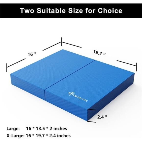 Balance Pad, Balancing Foam Pad, Large 2 in 1 Yoga Foam Cushion Exercise Mat - Picture 6 of 6